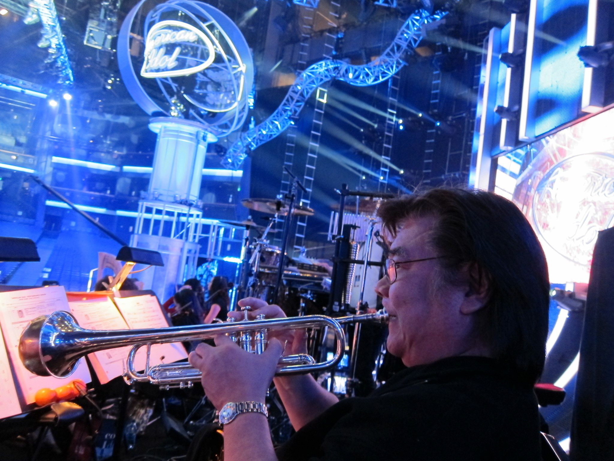 Harry Kim playing Trumpet on the Finale Show of the 2011 American Idol Season